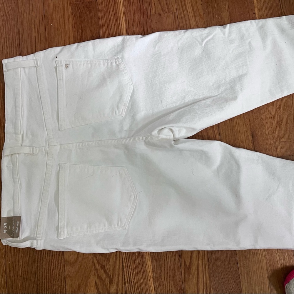 Madewell White High-Waisted Jeans - Picture 3 of 5
